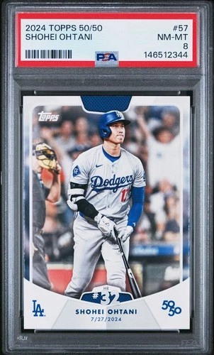2024 TOPPS 50/50 SHOHEI OHTANI 57 SHOHEI OHTANI PSA 8 2344