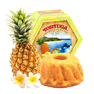 Hawaiian Pineapple Rum Cake - 16 Oz Pineapple Rum Cakes - the Perfect Premium Go