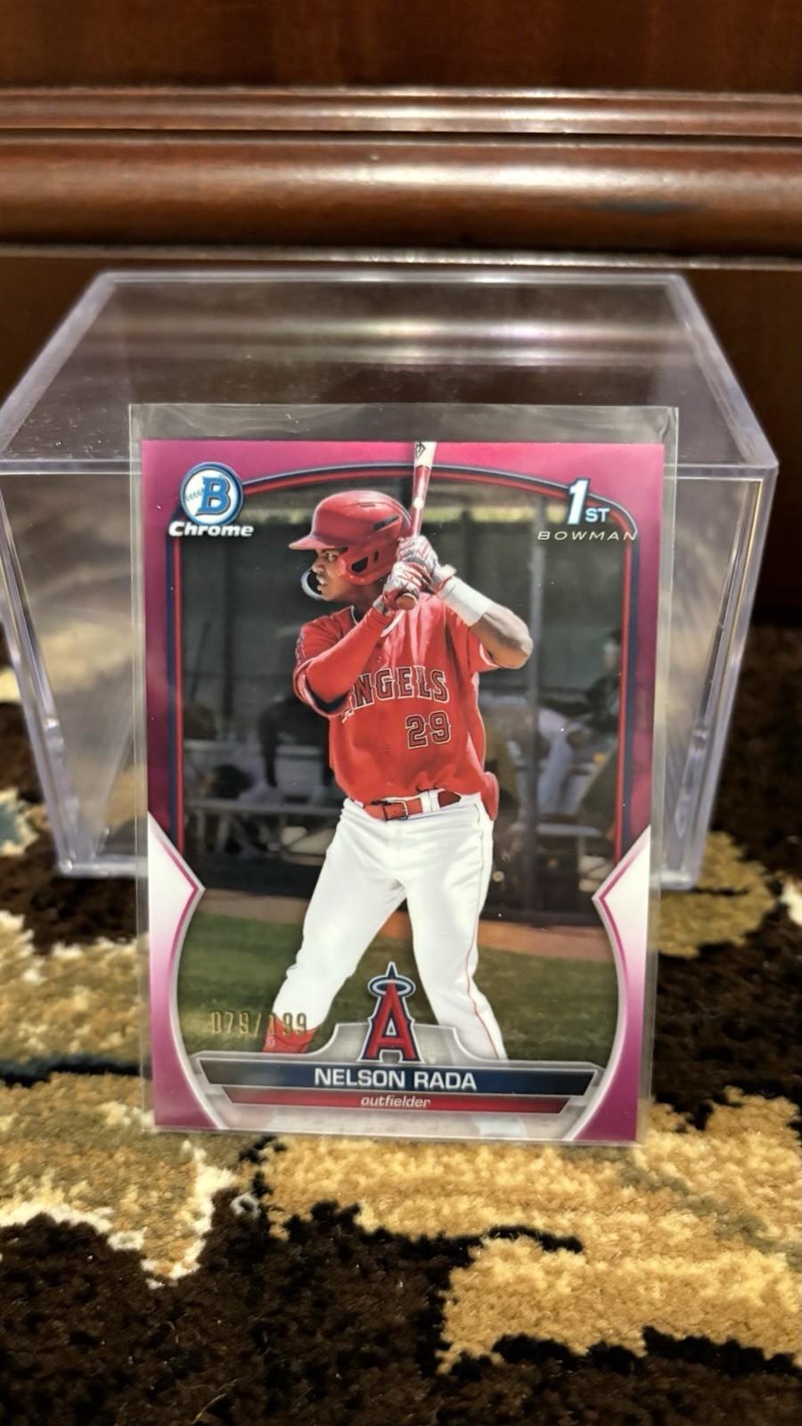 2023 1st Bowman Chrome Fuschia Refractor Nelson Rada #BCP-132 /199