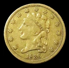 1836 GOLD USA $2.50 CLASSIC HEAD QUARTER EAGLE COIN