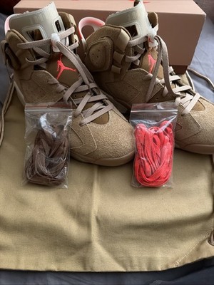 Jordan 6 Retro Travis Scott British Khaki Men's 11.5 Cactus Jack