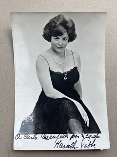 A) Marcella Pobbe soprano opera autograph postcard