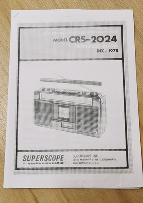 Service Manual-Anleitung für Marantz CRS-2024