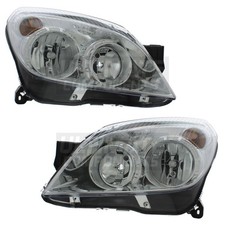 Vauxhall Astra H Headlights Mk5 Van 2007-2011 Chrome Inner Headlamps 1 Pair
