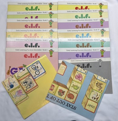 Vintage 1980s Macmillan E.L.F. Early Learning Fun Educational Books
