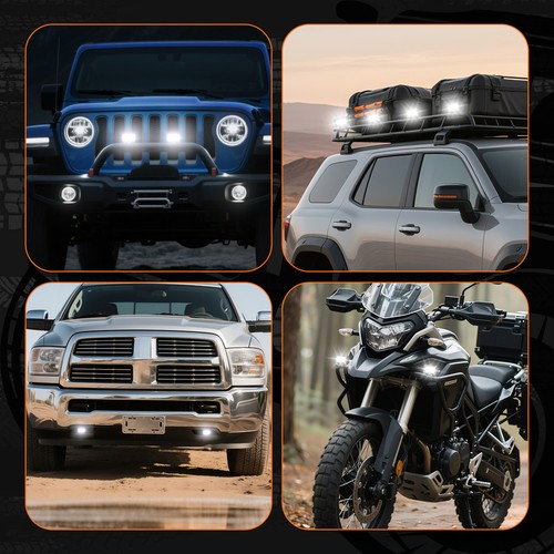 LED Light Bar Rocker Switch Wiring Harness Kit Wireless Remote Strobe CAR BOAT - Afbeelding 24 van 201