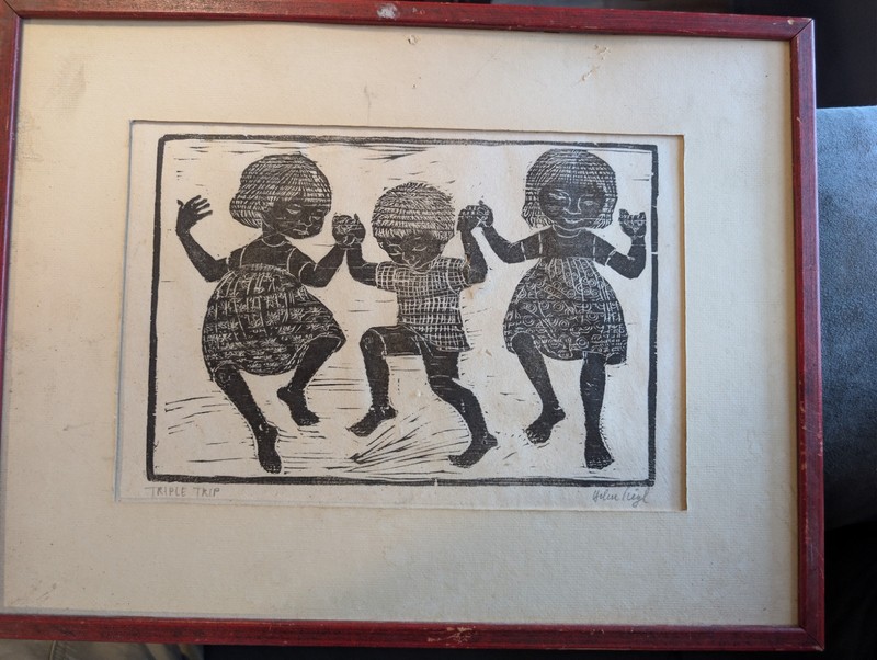 "Triple Trip" This piece is an original limited-edition by Helen Siegl