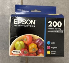Genuine Epson 200 4pk Ink Cartridges Black, Cyan, Magenta, Yellow, EXP 2016
