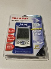 Sharp Wizard Organizer OZ-290 5 Line Touch Screen Back Lit Display 1 MB Memory