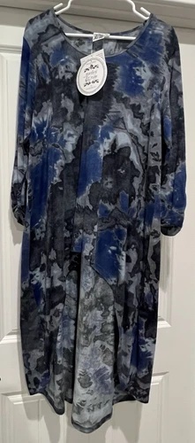 NEW W/ Tag Parsley & Sage Blue Tie Dye Hi Low Top Dress *Read*