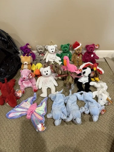 TY Beanie Babies Lot Of 21 Vintage 1990s/early 2000s All With Tags