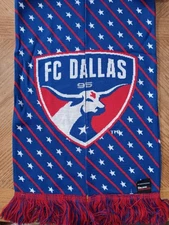 FC Dallas MLS Split Shield Soccer Scarf Unisex