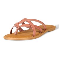 Riemchensandale Damen 39 Eu, Staubrosé, Amazon Essentials, Flach,