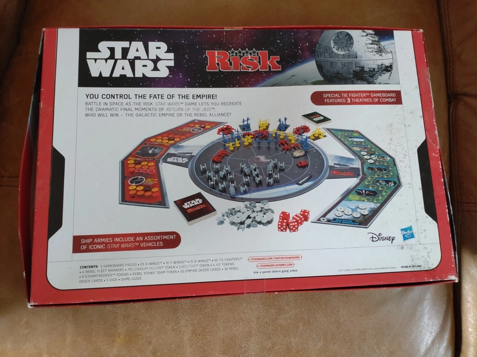 Star Wars Risk. Reimagined Galactic Board Game. Hasbro. Ages 10+, 2 Or 4 Players - Image 2 of 2