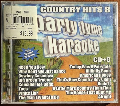 Party Tyme Karaoke - Country Hits 8 by Sybersound (CD, 2010) **NEW SEALED**