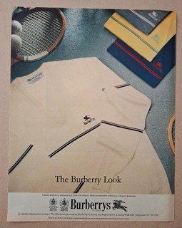 Burberrys Menswear Original UK Press Advert 1985