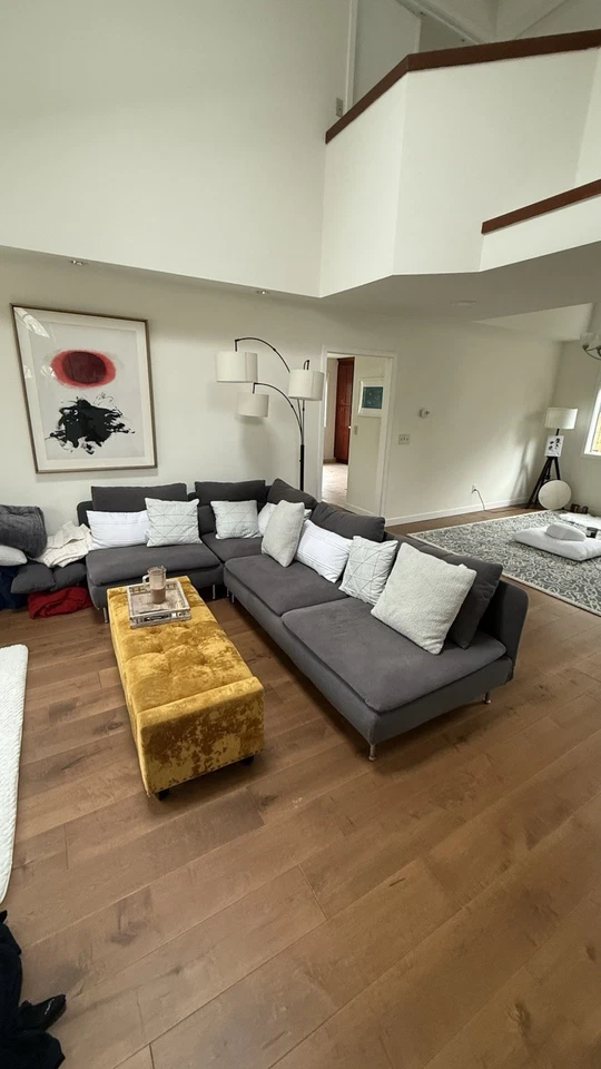 Swank Yellow velvet Ottoman With Storage - Image 3 of 4