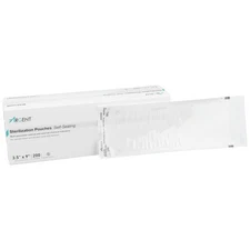 McKesson Argent Sure-Check Sterilization Pouch Transparent White 3.5 x 9" Self