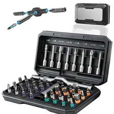 42-in-1 Magnetic Screwdriver Set, DIY Ratchet Screwdriver Set with Detachable...