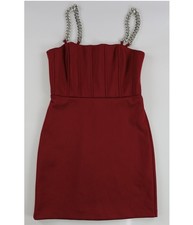 GUESS Womens Construction Chains Bustier Dress