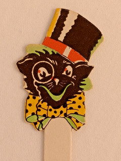 MINT & RARE Antique Vintage Halloween Diecut Cut Out for Ices Dessert Pick 1920s