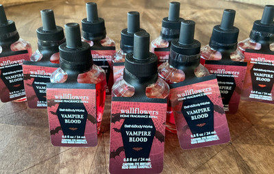 10 (TEN) VAMPIRE BLOOD Wallflowers Bulb Refill BULBS Bath and Body Works