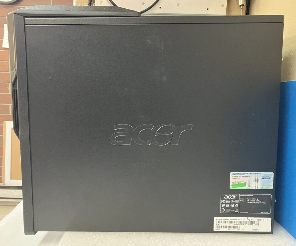 ~ Aspire M1641 Desktop Intel Dual Core E5200 3GB RAM 160GB HDD Wi-Fi Windows XP - Image 2 of 4