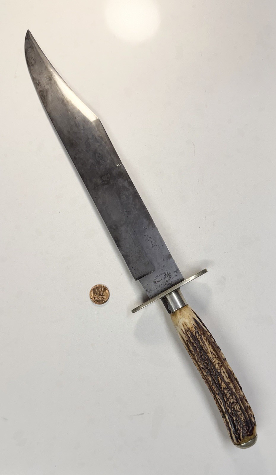Sheffield Bowie Knife J. Walters & Co. Globe Works 1847-1862 Authentic Bowie