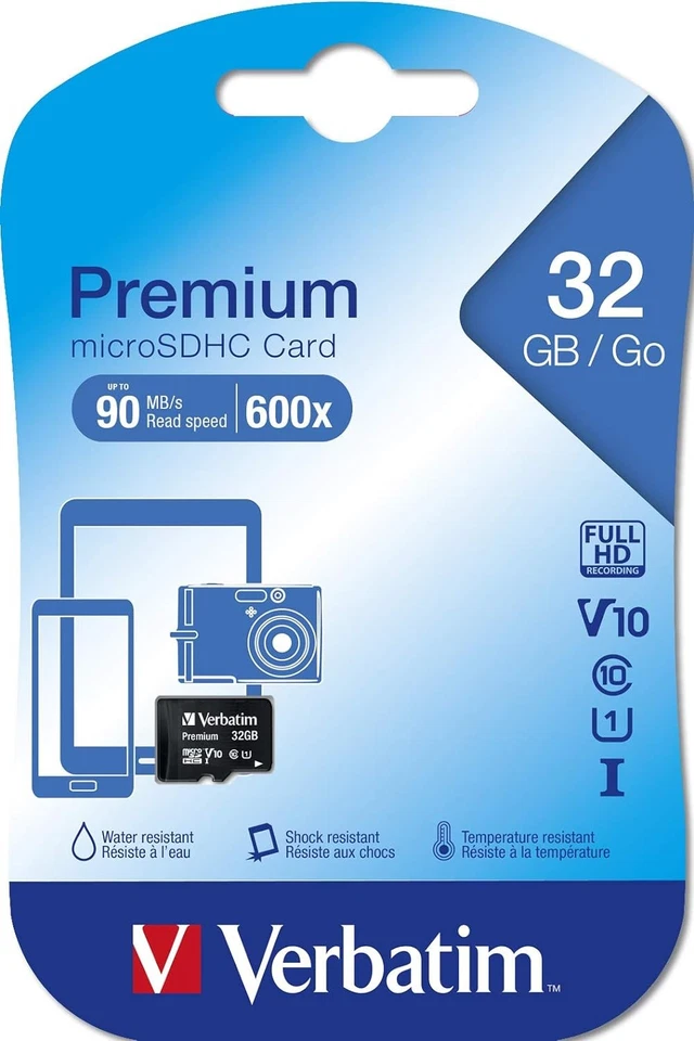 Verbatim 44013 32 GB Class 10 MicroSDHC Memory Card 32GB (UK IMPORT) - Image 4 of 4