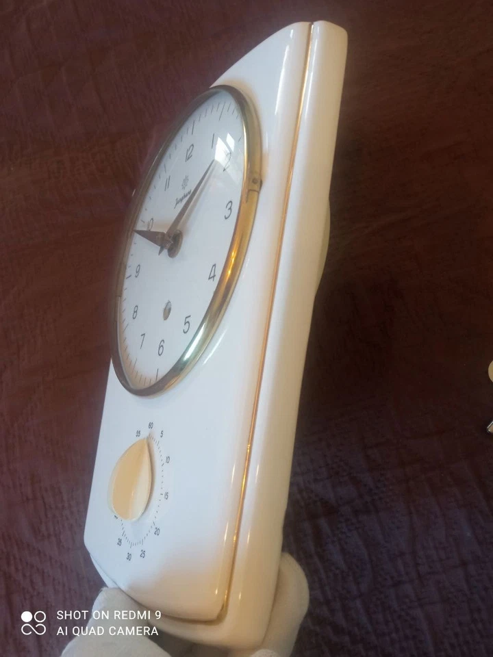 Junghans Wall Clock, Kitchen Clock, Egg Timer, Clock, Original Vintage Design, 1 - Image 4 of 4