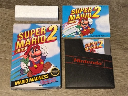 Super Mario Bros. 2 Nintendo Nes Complete CIB Authentic Good Shape