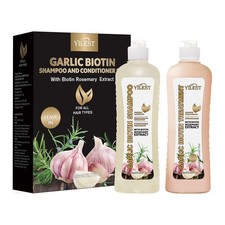 Garlic Biotin and Rosemary Shampoo Set for Prevent Dandruff Scalp Health 2 FHI