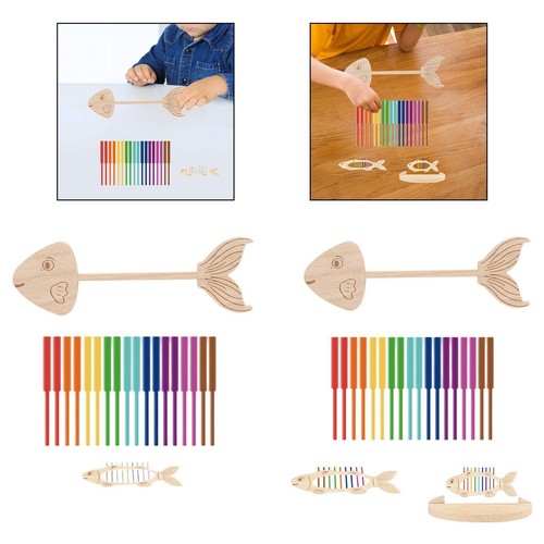 Fish Bone Sorting Color Matching for Toddlers for Age 3+ Birthday Gift - Picture 1 of 15