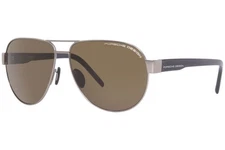 Porsche Design Men's P8632 P/8632 D Palladium Square Sunglasses 61mm