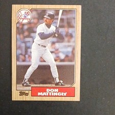 1987 Topps Don Mattingly #500 New York Yankees Baseball Base Set Card