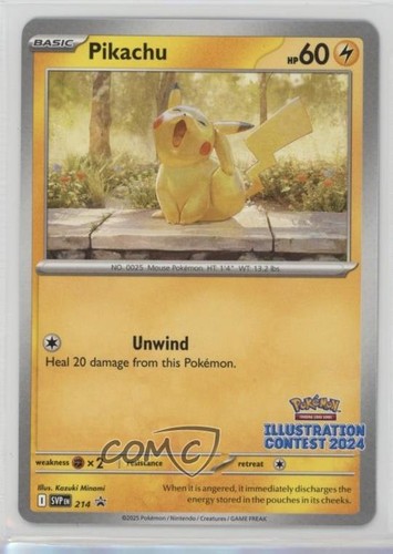 Pikachu (Illustration Contest 2024) Pokémon Scarlet & Violet Black Star Promo