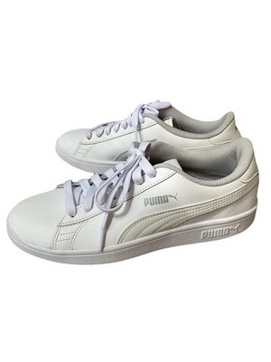 PUMA White Leather Sneakers Kids Size 7C / 25cm Boys Girls Casual Shoes