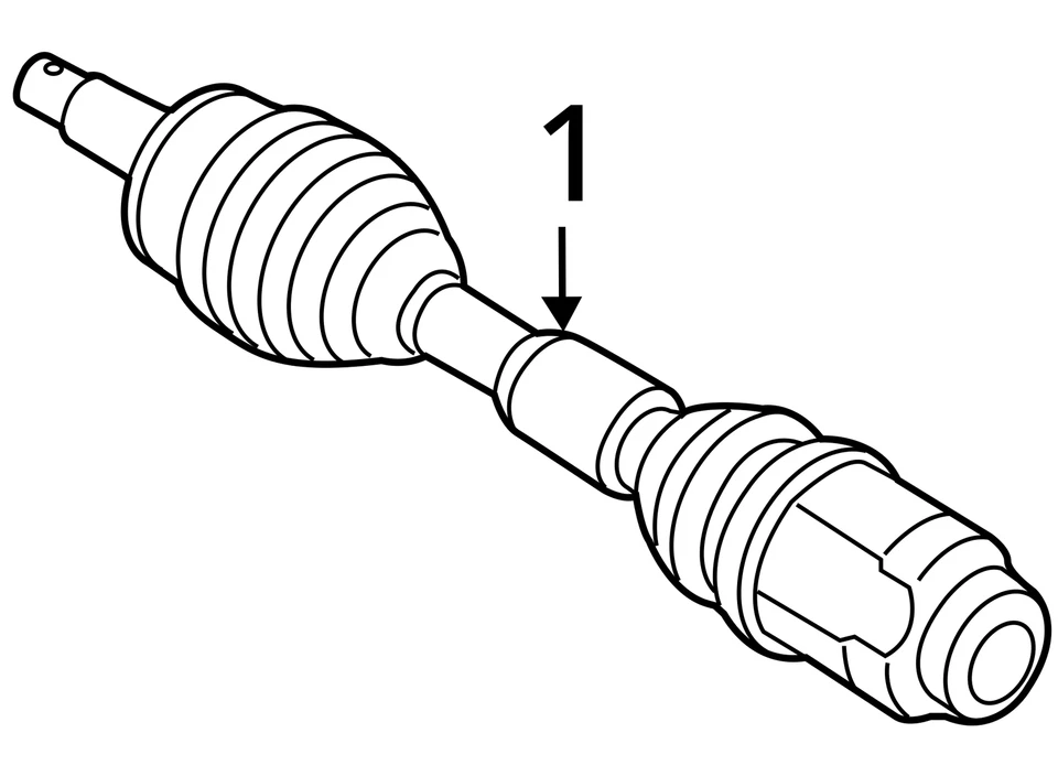 2018-2019 Hyundai Sonata Axle Shaft Front Driver Cv C/v KFDQC - Image 3 of 3