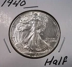 1940 Walking Liberty Silver Half Dollar
