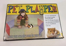 Prevue Small Pet Playpen 36  Diameter - Eight Multicolored Panels 9  x 13  