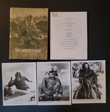 The Mountain Men Pressbook With 3 8x10 Original Movie Stills Charlton Heston