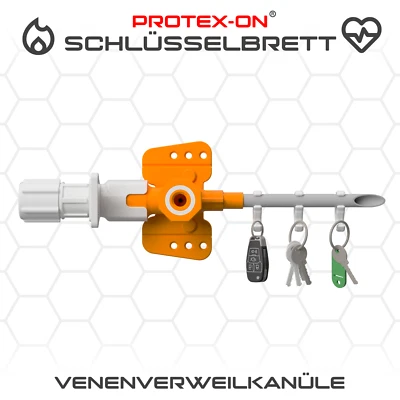 PROTEX-ON Schlüsselbrett Venenverweilkanüle Geschenk Deko Rettungsdienst