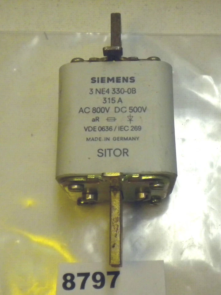 Siemens Fuse 3 NE4 330-OB 315A 800V - Image 2 of 3