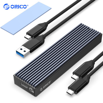 ORICO M.2 NVMe SATA SSD Gehäuse Adapter USB3.2 Gen2 10Gbps NVMe/6Gbps NGFF 4TB