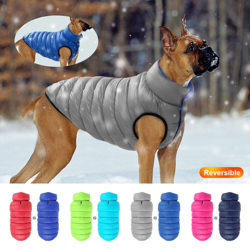 Winter Warm Pet Dog Coat Jacket Waterproof Quilted Padded Puffer Clothes  L-7XL
