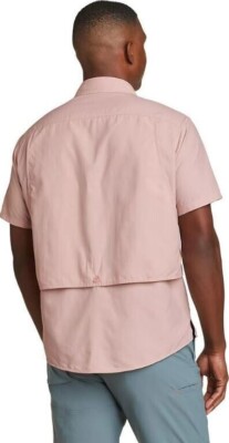 Eddie Bauer Chemise à manches longues Timber Edge pour homme, Rose clair, Moyen