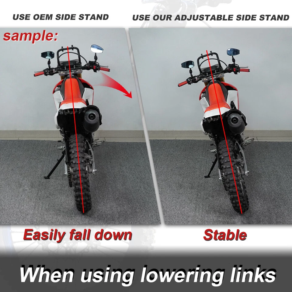 Motorcycle Aluminum Kickstand Sidestand Fit For YAMAHA YZ250F YZ450F 2014-2025 - Image 2 of 4