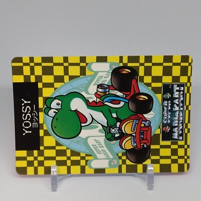 Yoshi Yossy Super Mario Kart Trading Card No.10 Banpresto Nintendo