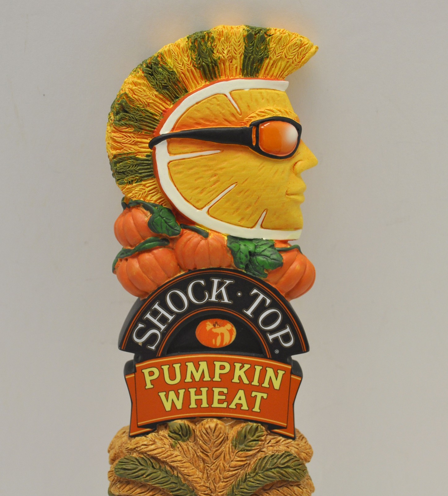 NEW Shock Top Pumpkin Wheat Large 12" Tap Handle Beer Bar Pub Keg 6 eBay