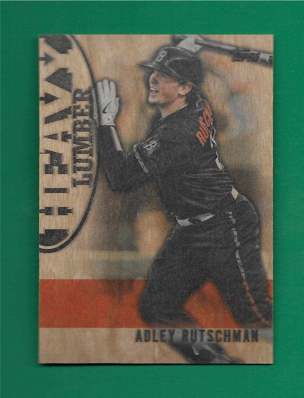 2024 Topps Series 1 Adley Rutschman Heavy Lumber Wood Card Baltimore Orioles